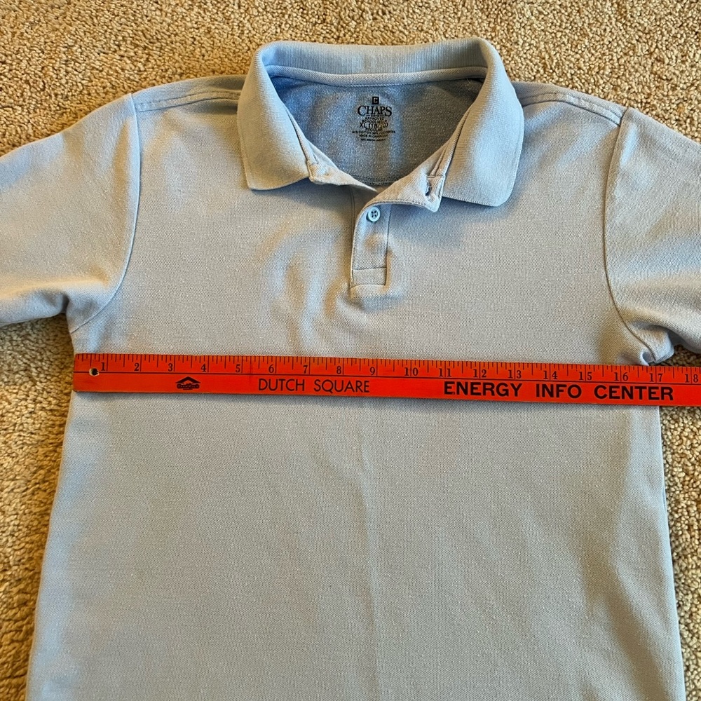 Chaps Boys Polo Size: XL (18-20). Color: Light Blue